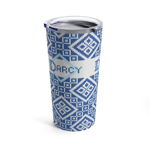 Fair Isle Diamonds Knitting Tumbler